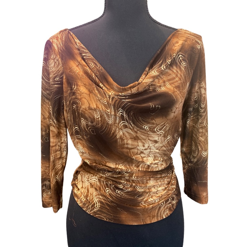 VTG Y2K Cowl Neck Top